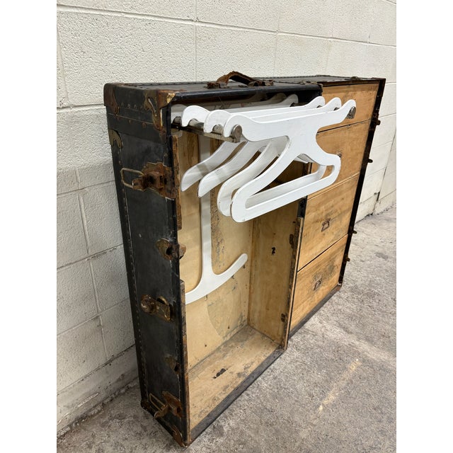 Antique Wardrobe Trunk by the Beals & Selkirk Trunk Co. Chairish