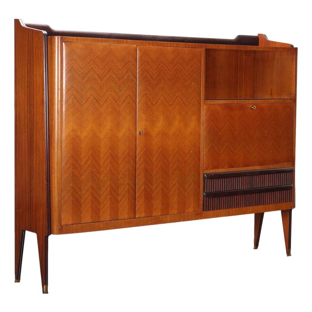 Vintage Cabinet in Exotic Wood, Italy, 1960s For Sale