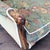 Vintage Lounge Armchair With Floral Upholstery and Carved Wood Frame For Sale - Image 4 of 5