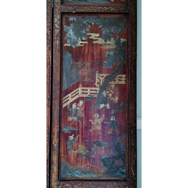 Antique Chinese Coromandel Screen For Sale - Image 15 of 18