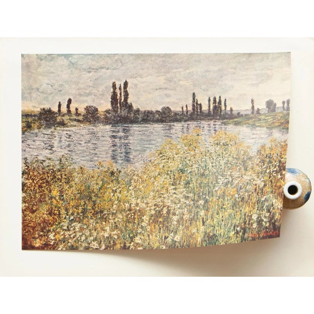 1950s 1956 After Claude Monet "Banks of the Seine, Vetheuil", Full-Color Print For Sale - Image 5 of 7