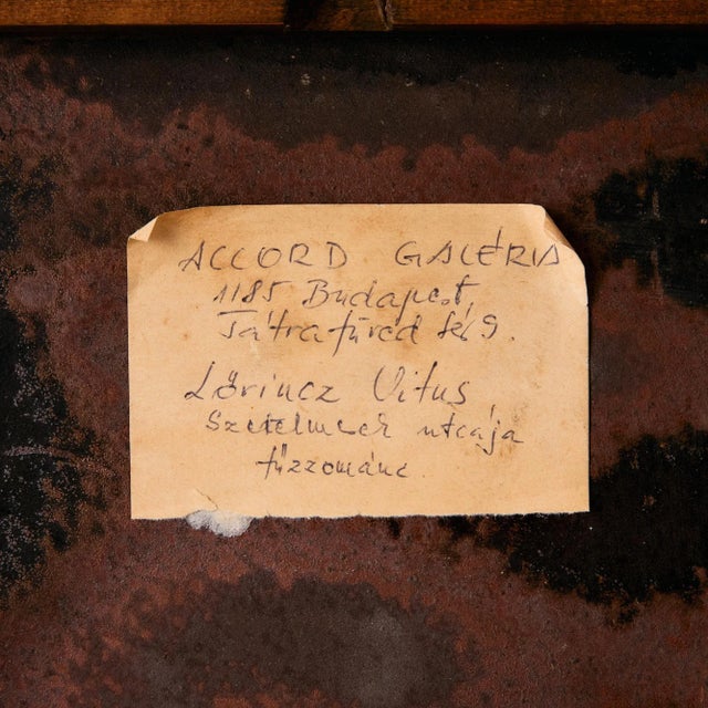 Black Vitus Lőrincz, Lovers Lane, Enamel For Sale - Image 8 of 9