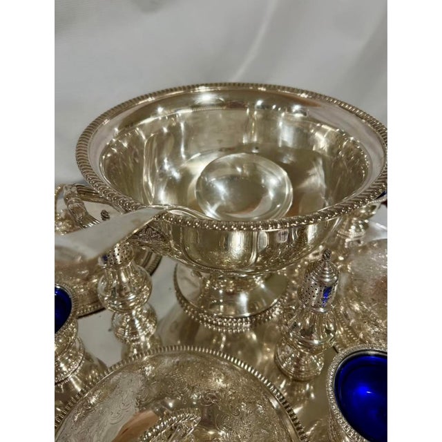 1940s Bain Marie Lazy Susan by Crown Silver Company For Sale - Image 4 of 5