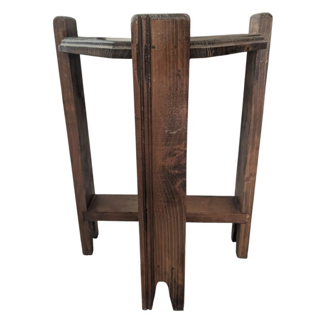 Vintage Mission Style Oak Plant Stand For Sale - Image 4 of 18