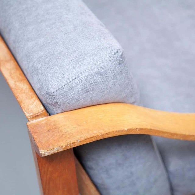 Mid-Century Modern Wood Scandinavian Sofa, 1950s For Sale - Image 12 of 18