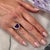 Natural Sapphire Diamond Ring 6.5 14k W Gold 5.84 TCW Certified For Sale - Image 9 of 12