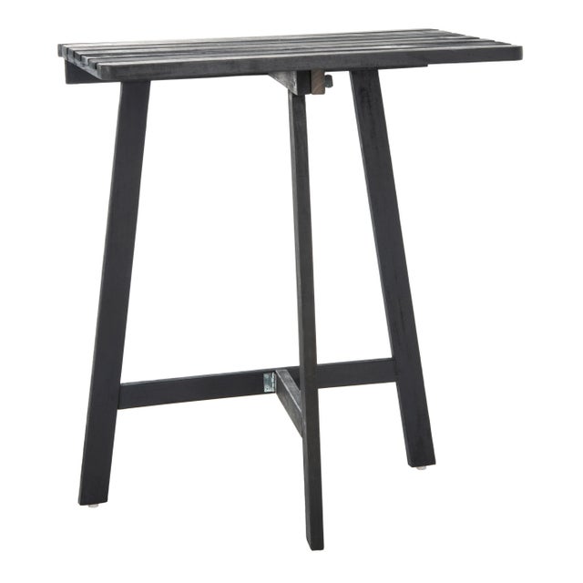 Modern Outdoor Balcony Table in Dark Slate Grey For Sale - Image 3 of 11