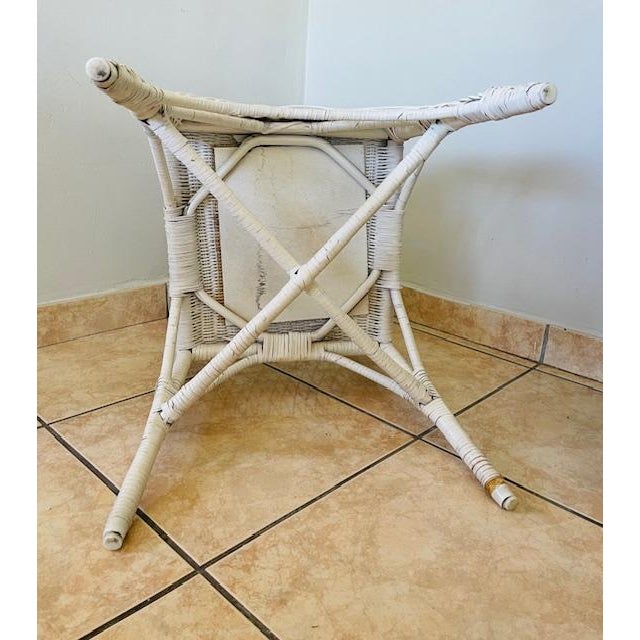 Wicker Desk & Chair, Vintage For Sale - Image 17 of 18