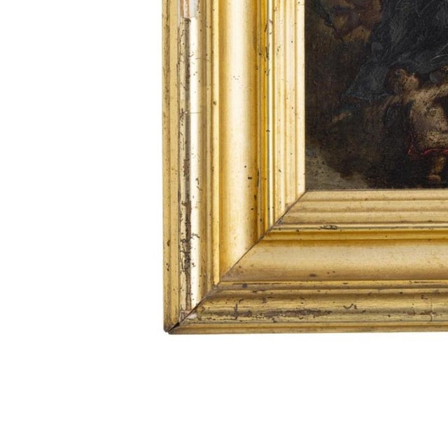 Religious Artist, Our Lady, 18th Century, Oil Painting on Copper For Sale - Image 3 of 6