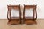 1940s Maslow Freen French Regency Louis XVI Carved Mahogany Nightstands, Newly Refinished For Sale - Image 5 of 14