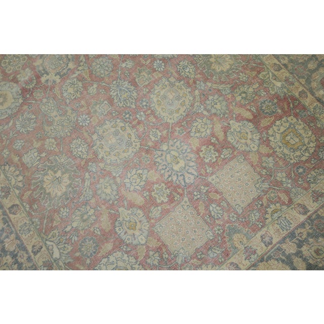 Persian Zabihi Collection Blush Raspberry Pink Persian Tabriz Rug For Sale - Image 3 of 8