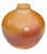Vintage studio pottery by Mark Heimann featuring a rounded, sculptural form with a short stepped neck. The vessel is...