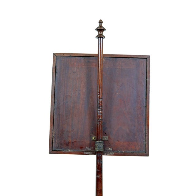 Early 19th Century William IV Mahogany Pole Screen, 1830 For Sale - Image 5 of 6