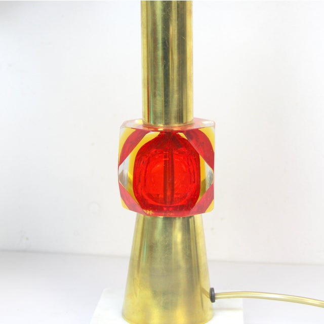 Vintage Italian Murano Glass Lamps, 1970s, Set of 2 For Sale - Image 4 of 6