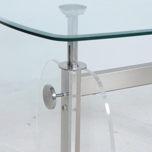 Coffee Table with Adjustable Height, 1980s For Sale - Image 4 of 10