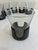 Mid 20th Century Mid 20th Century Mid-Century Corning Glass Smoke Glass Tumblers With Black Bases - Set of 6 For Sale - Image 5 of 11