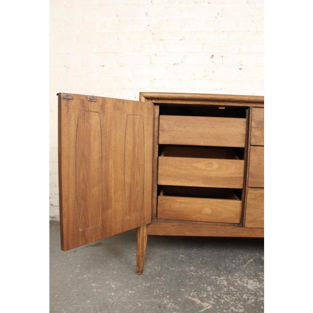 Mid 20th Century Walnut 'Emphasis' Dresser by Broyhill For Sale - Image 9 of 16