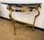 Maison Jansen Style Brass and Black Marble Demilune Console Table For Sale In New York - Image 6 of 6