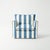 Sophie Conran Coco Armchair - Cornish Blue Wide Stripes with Knife Edge Cushion For Sale - Image 4 of 4