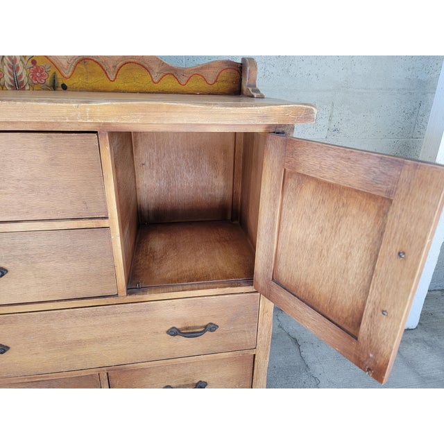 Rancho / Western / Hacienda Buffet by Coronado Hand Painted Circa. 1930's For Sale - Image 15 of 18