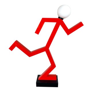 Pop Art Sculptural Floor Lamp "Runner" #1 of 20 For Sale