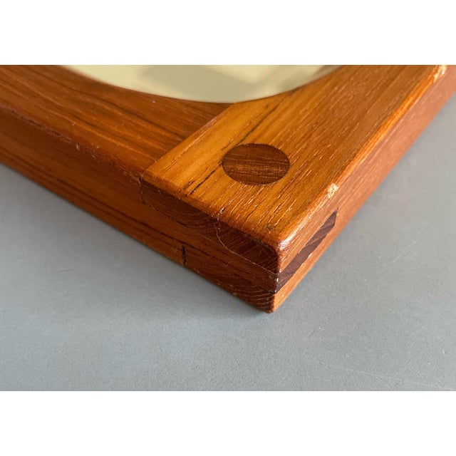 Wood Teak Mirror by Aksel Kjersgaard, Denmark, 1960s For Sale - Image 7 of 13