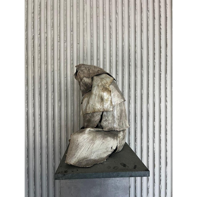 Belgian School Artist, Large Sculpture of Seated Figure, 20th Century, Ceramic For Sale - Image 17 of 18