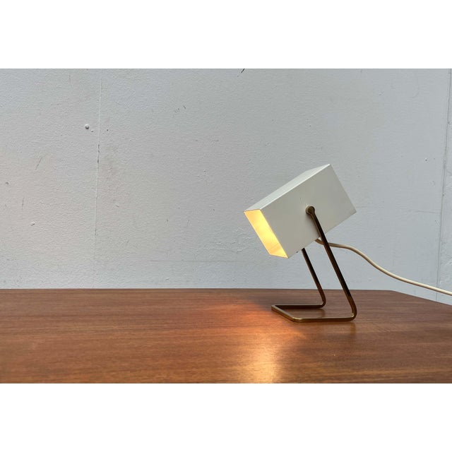 Metal Mid-Century Modern German Cube Table Lamp from Kaiser Leuchten, 1960s For Sale - Image 7 of 18