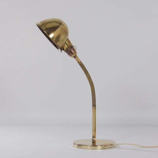1930s Model No. 15 Bronzed Copper Desk Lamp by H. Busquet for Hala, 1930s For Sale - Image 5 of 12