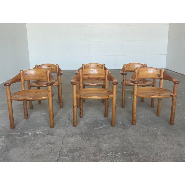 Brutalist Pine Dining Chairs from Rainer Daumiller, Denmark, 1970s, Set of 6 For Sale - Image 13 of 13