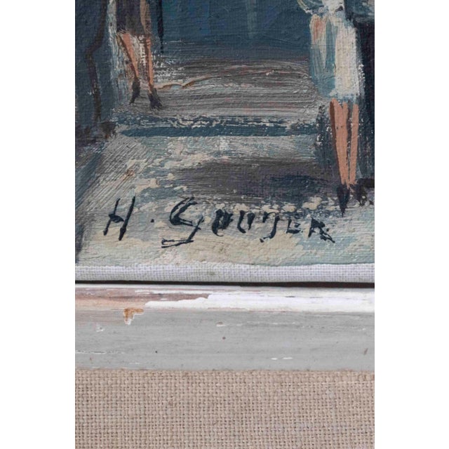 Mid 20th Century Mid 20th Century H. Gouter, Montmartre au Printemps, Place du Tertre and Sacré-Cœur, Paris For Sale - Image 5 of 8