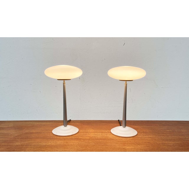Postmodern Italian Silver Pao T1 Table Lamp by Matteo Thun for Arteluce, 1990s, Set of 2 For Sale - Image 10 of 18
