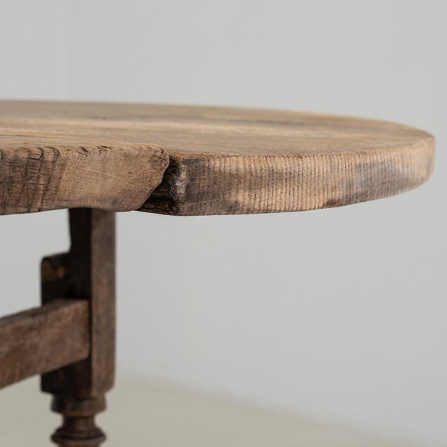19th Century 19th Century France Brown Wood Console Table For Sale - Image 5 of 10