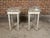 Off-white Pair of French Louis XVI 18th Century Painted Console Tables with Marble Tops For Sale - Image 8 of 12