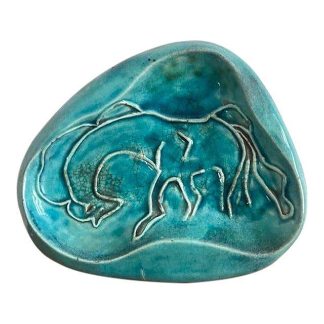 Mid Century Modern Art Pottery Ashtray For Sale