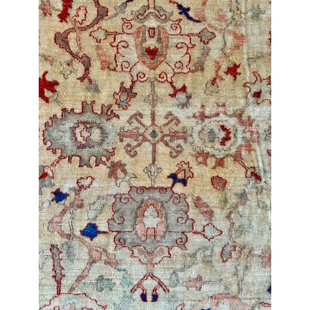 Vintage Afghan Wool Rug attributed to Ziegler & Co., 1950s For Sale - Image 4 of 17