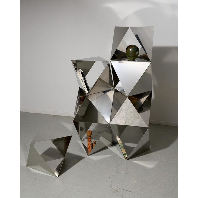 Polygon Stainless Steel Elements, 1970s, Set of 8 For Sale - Image 9 of 17