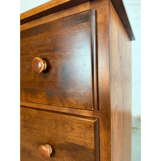 Cherry Five-Drawer Chest of Drawers For Sale - Image 10 of 10