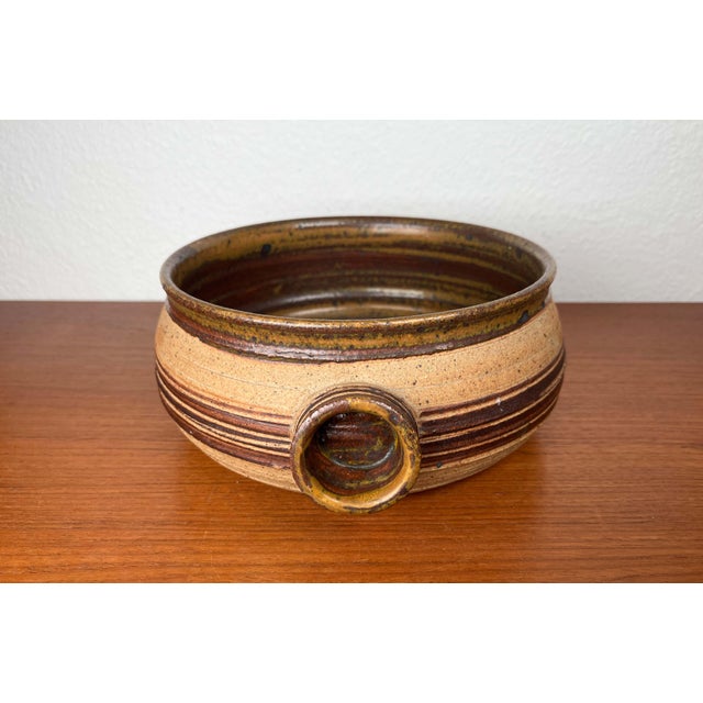 Mid-Century Modern Danish Studio Pottery Bowl by Tue Poulsen for Tue Keramik, 1960s For Sale - Image 17 of 18