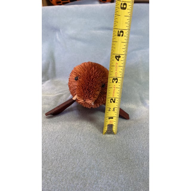 Vintage Walrus Figurine Bottle Brush Brown For Sale - Image 9 of 12