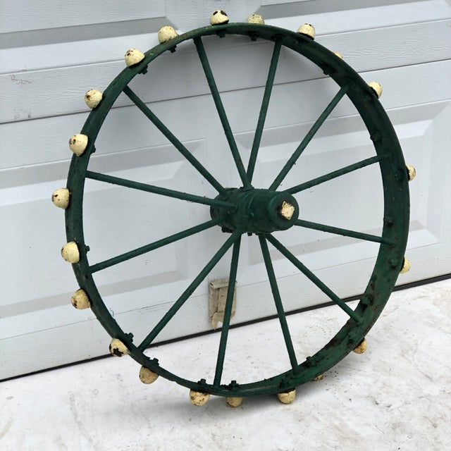 Antique Steel Wagon Wheel Chairish