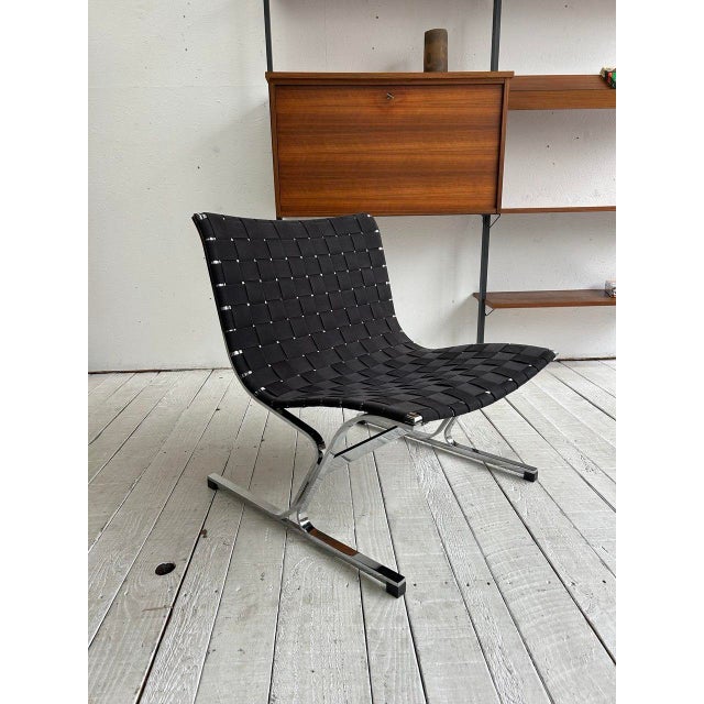 Metal Luar Lobby Chair attributed to Ross Littell for ICF For Sale - Image 7 of 7