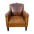 Antique French Moustache Cognac Leather Club Chair, 1920s For Sale - Image 13 of 13