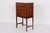 Beautiful Danish bar cabinet made of dark wood with a drawer and adjustable glass shelf. The piece is in very good...