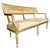This vintage settee is a fine example of the French Louis XVI style, characterized by its elegant and balanced...