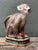 Chinoiserie Vintage Glazed Ceramic Monkey Pitcher For Sale - Image 3 of 12