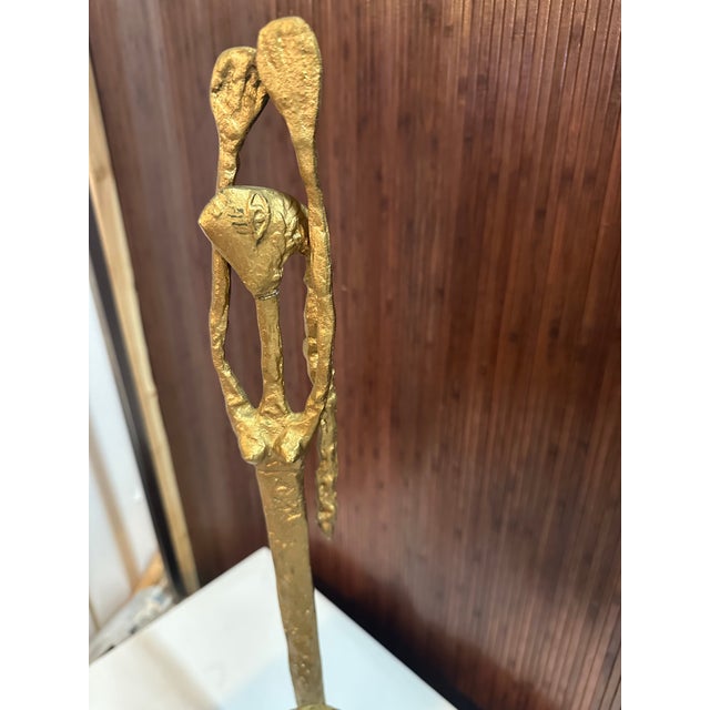 1970s Tall 1970's Brutalist Female Figure | Alberto Giacometti For Sale - Image 5 of 11