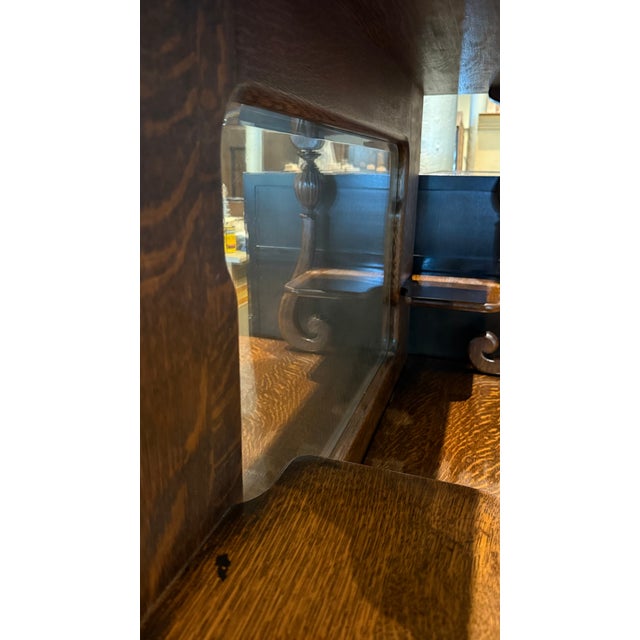 1890s Tiger Oak Hutch For Sale - Image 14 of 16