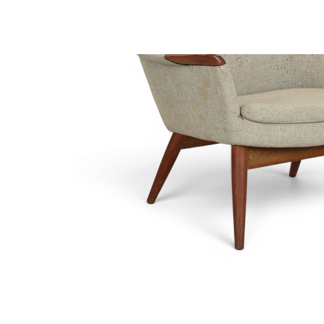 A rare and beautifully resolved 1960s Norwegian lowback lounge armchair — the "Marina" — by Gerhard Berg for Stokke /...