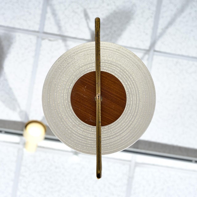 Period Mid-Century Modern, Danish Petite Chandelier For Sale - Image 9 of 9
